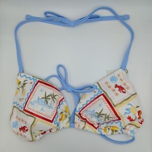 Abercrombie O-Ring Halter String Triangle Bikini Top